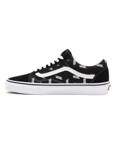 Vans Old Skool Shoes Black/True White Monogram - VN0A3WKTQW7