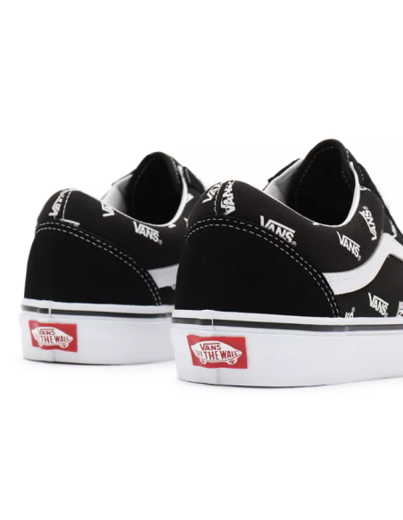 Vans Old Skool Shoes Black/True White Monogram - VN0A3WKTQW7