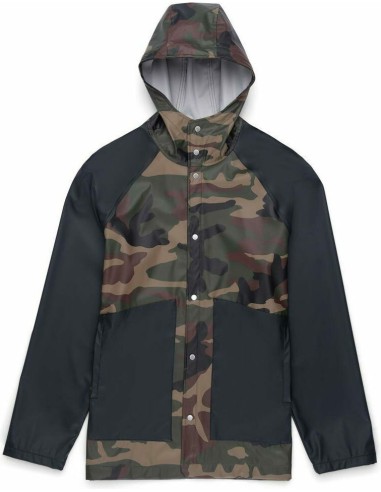 HERSCHEL MEN'S RAINWEAR CLASSIC /  WOODLAND CAMO/BLACK -50001-000312