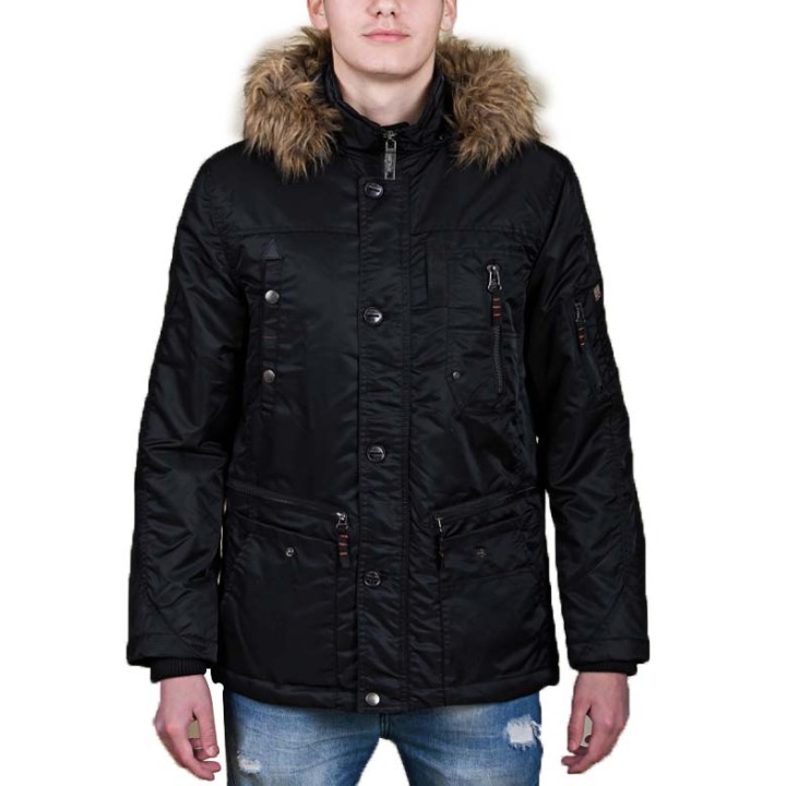 Ανδρικό Μπουφάν inox Black 16541