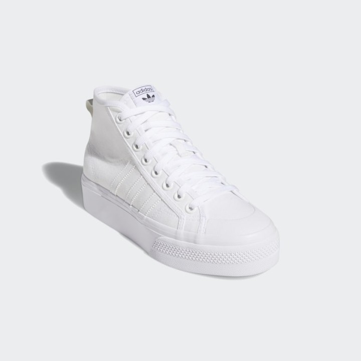 Adidas Originals Nizza Platform MID W - WHITE (FW2782)
