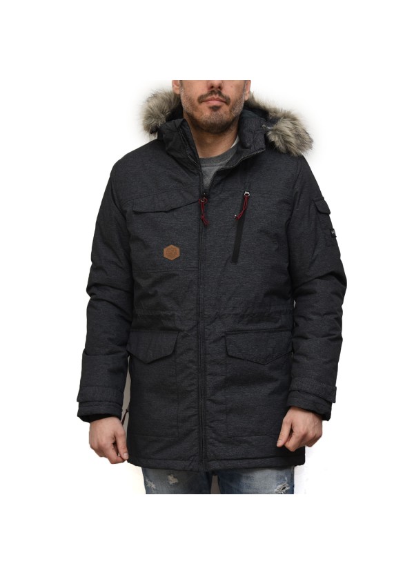 Basehit Ανδρικό Μπουφάν D.Grey Ml M1611N
