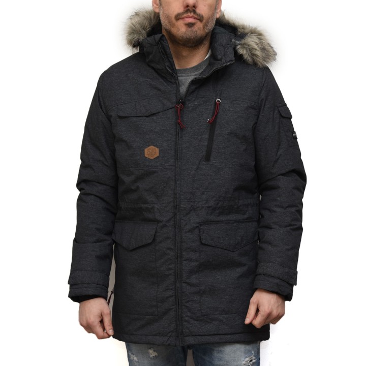 Basehit Ανδρικό Μπουφάν D.Grey Ml M1611N