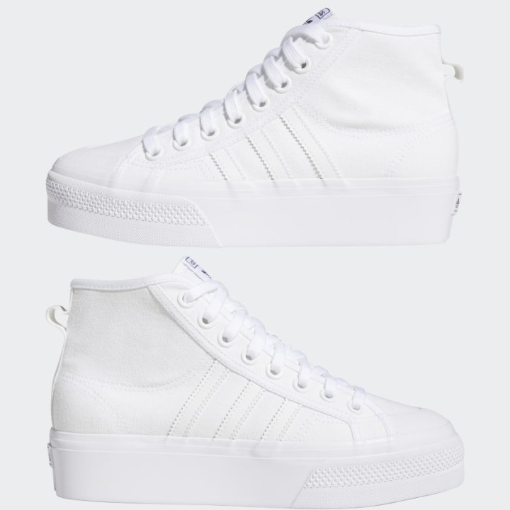 Adidas Originals Nizza Platform MID W - WHITE (FW2782)