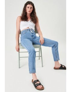 24COLOURS  Women's Mom Jean Pants -WET FLOOR High Waist -... 2