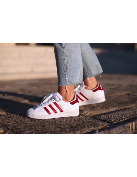 Adidas Originals Superstar White/Burgundy (GY3333)