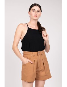 24 COLOURS Women's Shorts in Brown - 80299a