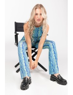 24 COLOURS Illusion Pants Turquoise - 60633b 2