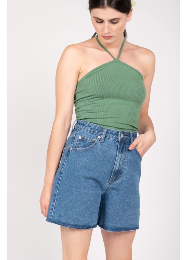 24 COLOURS Shorts Blue Denim - 80298b