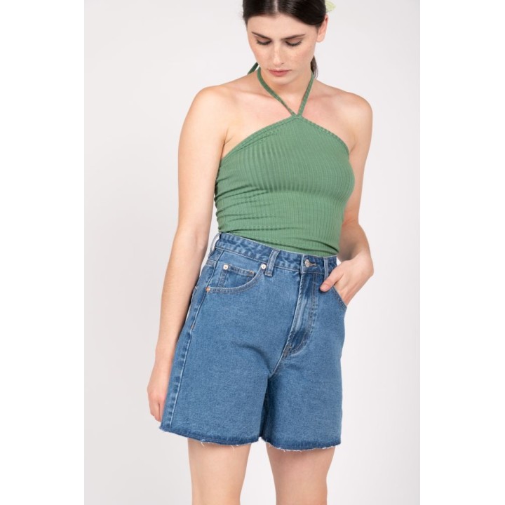 24 COLOURS Shorts Blue Denim - 80298b