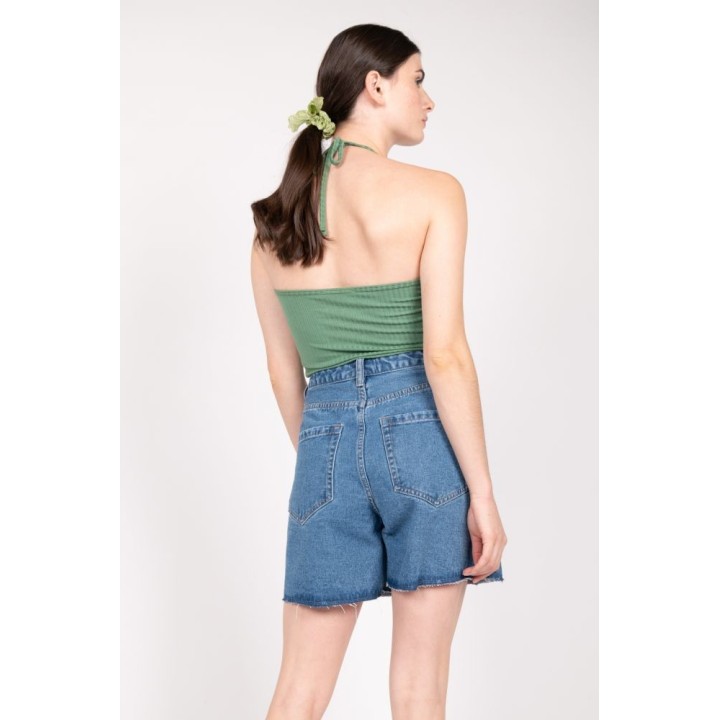 24 COLOURS Shorts Blue Denim - 80298b