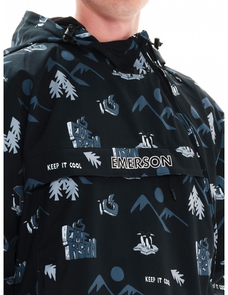 Emerson Ανδρικό Μπουφάν PR306 OFF BLACK - 222.EM10.63