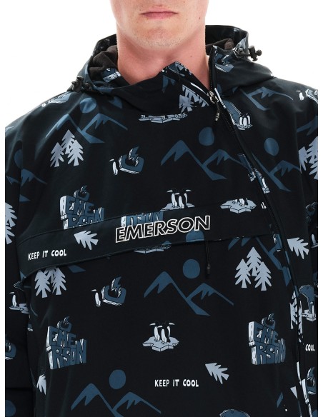 Emerson Ανδρικό Μπουφάν PR306 OFF BLACK - 222.EM10.63