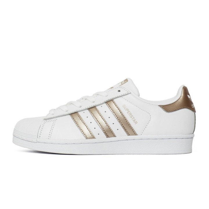 Adidas Originals Superstar Women's Shoes  -White/Gold (CG5463)| urbanfashion.gr