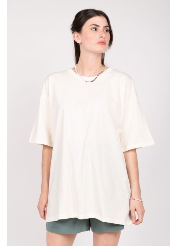24 COLOURS T-shirt Oversized White  - 11730c