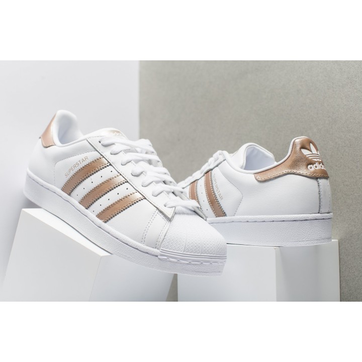 Adidas Originals Superstar Women's Shoes  -White/Gold (CG5463)| urbanfashion.gr