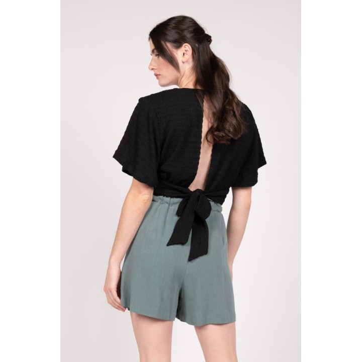 24 COLOURS Loose Green Shorts - 60628b