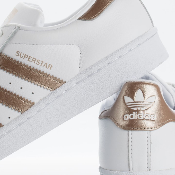 Adidas Originals Superstar Women's Shoes  -White/Gold (CG5463)| urbanfashion.gr
