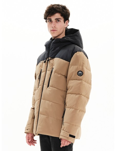Emerson Ανδρικό Μπουφάν BEIGE/EBONY - 222.EM10.15