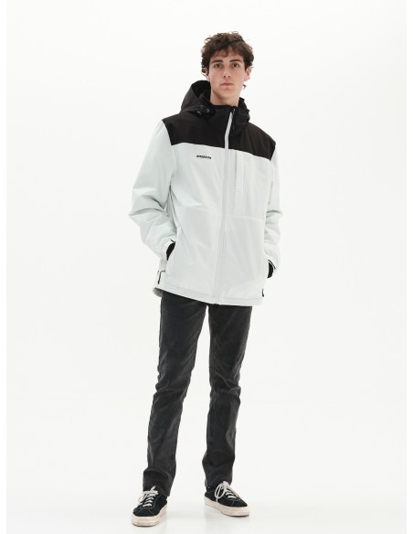 Emerson Ανδρικό Μπουφάν ICE WHITE/BLACK - 222.EM10.26