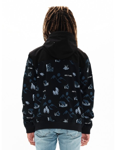 Emerson Ανδρικό Μπουφάν PR306 OFF BLACK/BLACK - 222.EM10.50