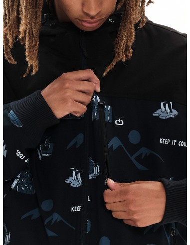 Emerson Ανδρικό Μπουφάν PR306 OFF BLACK/BLACK - 222.EM10.50