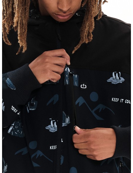 Emerson Ανδρικό Μπουφάν PR306 OFF BLACK/BLACK - 222.EM10.50