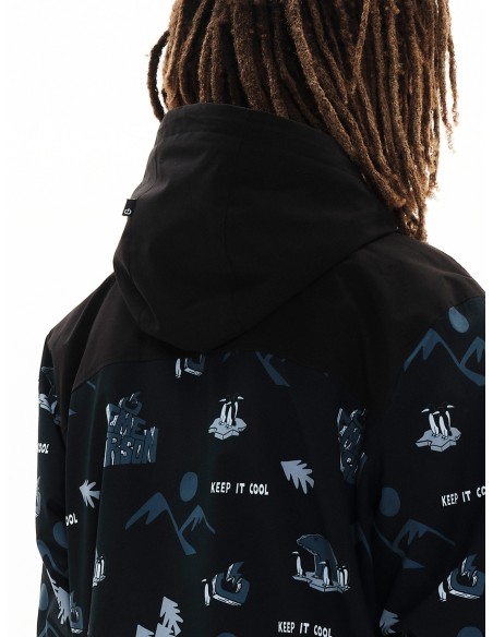 Emerson Ανδρικό Μπουφάν PR306 OFF BLACK/BLACK - 222.EM10.50