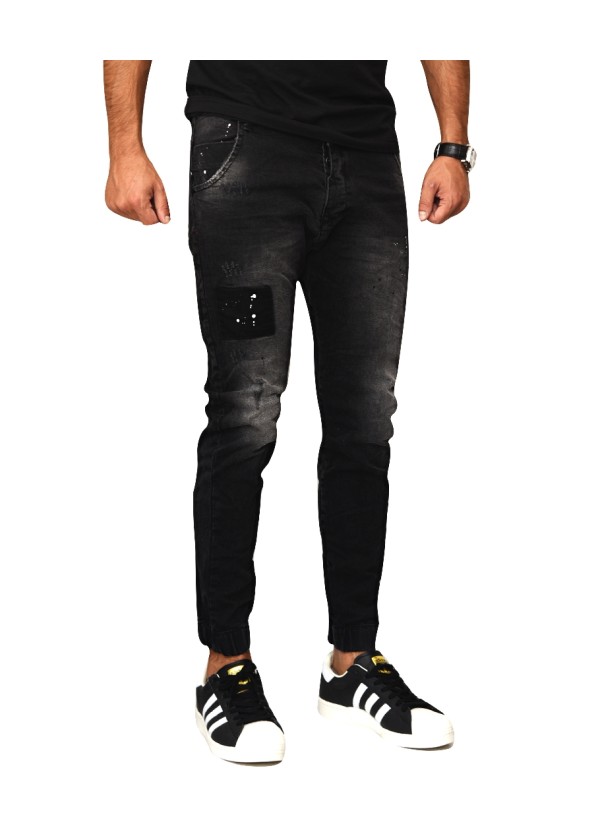 Τζιν Ανδρικό Back 2 Jeans Boyfriend Fit M69 Μαύρο