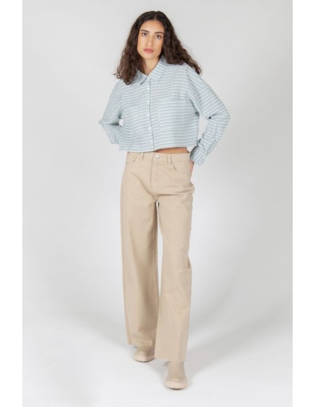 24 Colours Denim Pants in Beige - 80302