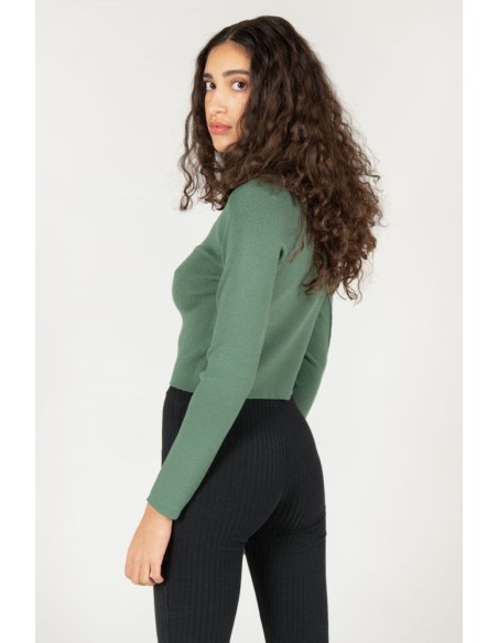 24 Colours Pullover in Green - 40907a