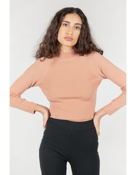 24 Colours Pullover in Rose - 40907c