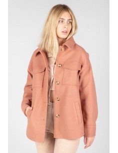 24 Colours Oversized Jacket in Rose - 90386a 2