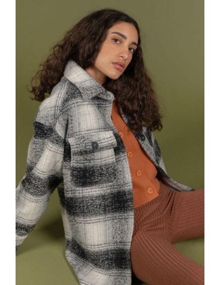 24 Colours Striped Jacket in Black - 90387c