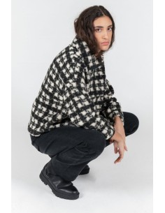 24 Colours Teddy Checked Shirt in Black - 50721c 2