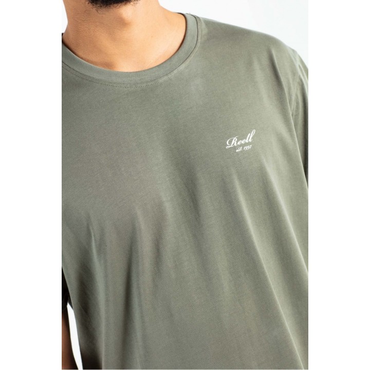 Reell Regular Logo T-shirt Grey Green