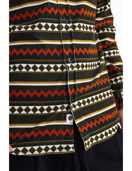 Anerkjendt Aklouis Corduroy AOP in Orange - 900868-cin