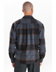 Anerkjendt Aklouis Brushed Check in Dark Grey Mel - 900860 2