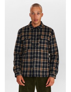 Anerkjendt Aklion Boiled Wool Overshirt in Incense