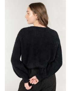 24 Colours Velvet Black Jacket 2