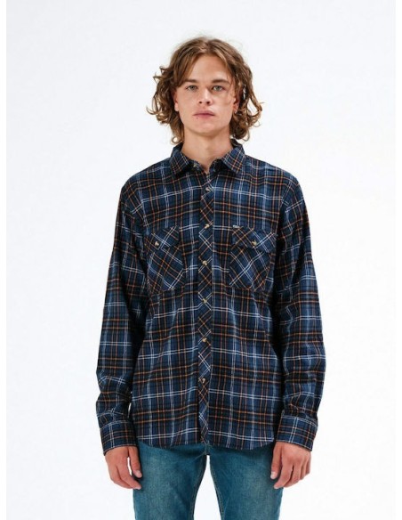 Emerson Ανδρικό Πουκάμισο EM11 Navy/Brick (20-212.em60.80)