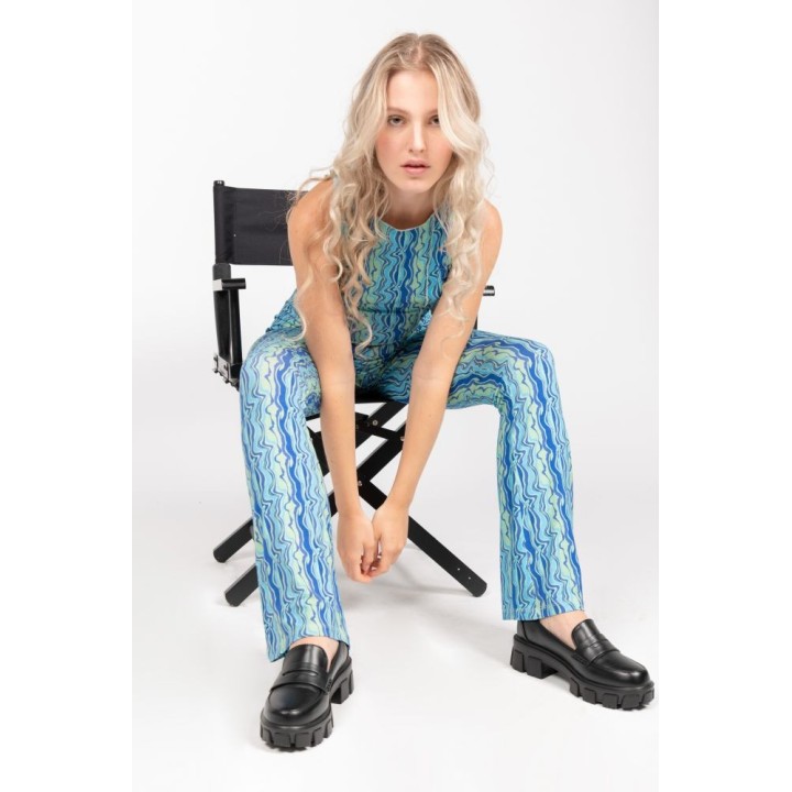 24 COLOURS Pants Illusion Turquoise - 60633b