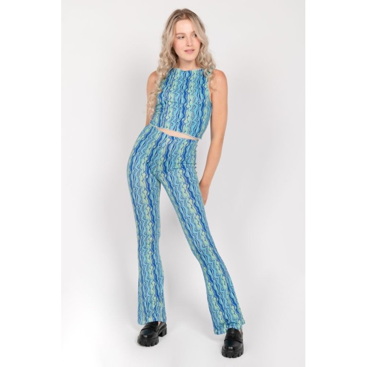 24 COLOURS Pants Illusion Turquoise - 60633b