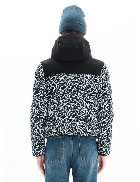 BASEHIT ΓΥΝΑΙΚΕΙΟ ΜΠΟΥΦΑΝ BOMBER ΛΕΥΚΟ/ΜΑΥΡΟ - 222.BW10.80