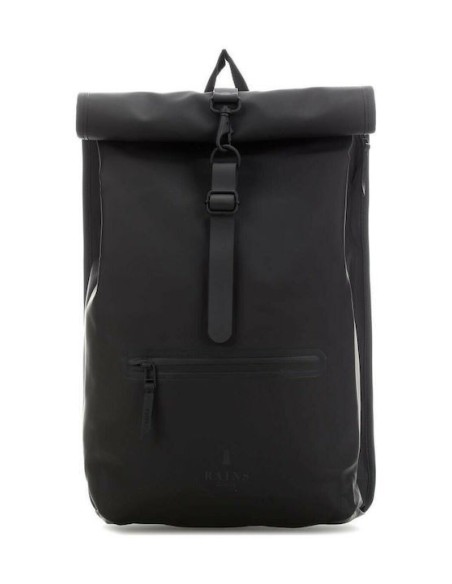 Rains Rolltop Rucksack Σακίδιο Πλάτης Αδιάβροχο 13160-Black