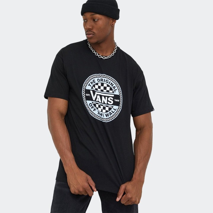 Vans Circle Checker T-shirt Black - VN0A7S7CBLK