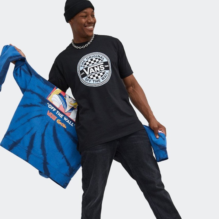 Vans Circle Checker T-shirt Black - VN0A7S7CBLK