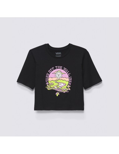 Vans Resort Mix Crop Tee Black - VN0003PPBLK