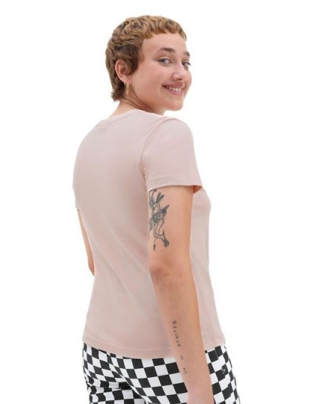 Vans Micro Ditsy Box T-shirt Rose Smoke - VN0003DKBQL