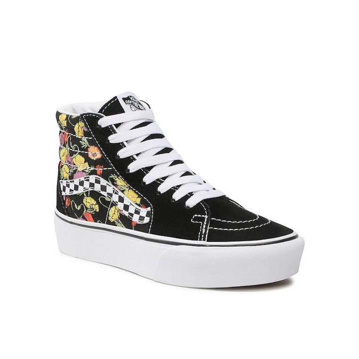 Vans Sk8-Hi Platform 2.0 Poppy Checkerboard Black - VN0A5KY2BML